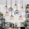 Koyoto lampa wisząca, kula świetlna, lampa wisząca bursztynowy, przezroczysty, przydymiony, 8-punktowe