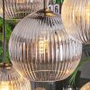 Koyoto lampa wisząca, kula świetlna, lampa wisząca bursztynowy, przezroczysty, przydymiony, 8-punktowe
