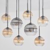 Koyoto lampa wisząca, kula świetlna, lampa wisząca bursztynowy, przezroczysty, przydymiony, 8-punktowe