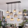 Koyoto lampa wisząca, kula świetlna, lampa wisząca bursztynowy, przezroczysty, przydymiony, 8-punktowe