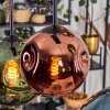 Ripoll Lampa wisząca, Kula świetlna, Lampa wisząca Niebeieski, Złoty, Zielony, W kolorze miedzi, 6-punktowe