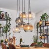 Ripoll Lampa wisząca, Kula świetlna, Lampa wisząca W kolorze bursztynu, Przezroczysty, Przydymiony, 6-punktowe