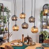 Ripoll lampa wisząca, kula świetlna, lampa wisząca bursztynowy, przydymiony, 6-punktowe
