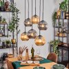 Ripoll lampa wisząca, kula świetlna, lampa wisząca bursztynowy, przydymiony, 6-punktowe