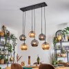 Ripoll Lampa wisząca, Kula świetlna, Lampa wisząca W kolorze bursztynu, Przydymiony, 6-punktowe