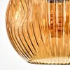 Ripoll Lampa wisząca, Kula świetlna, Lampa wisząca W kolorze bursztynu, Przydymiony, 6-punktowe