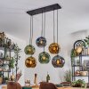 Ripoll Lampa wisząca, Kula świetlna, Lampa wisząca Niebeieski, Złoty, Zielony, 6-punktowe