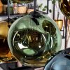 Ripoll Lampa wisząca, Kula świetlna, Lampa wisząca Niebeieski, Złoty, Zielony, 6-punktowe