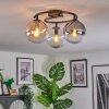 Gastor lampa sufitowa, kula świetlna 37 cm bursztynowy, przezroczysty, przydymiony, 3-punktowe