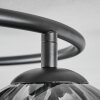 Koyoto lampa sufitowa, kula świetlna 37 cm bursztynowy, przezroczysty, przydymiony, 3-punktowe