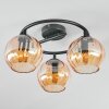 Koyoto Lampa sufitowa, Kula świetlna 37 cm W kolorze bursztynu, 3-punktowe