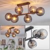 Koyoto lampa sufitowa, kula świetlna przydymiony, 6-punktowe