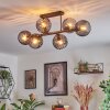 Koyoto lampa sufitowa, kula świetlna przydymiony, 6-punktowe
