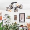 Koyoto lampa sufitowa, kula świetlna bursztynowy, przydymiony, 6-punktowe