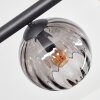 Koyoto lampa sufitowa, kula świetlna bursztynowy, przydymiony, 6-punktowe