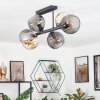 Koyoto lampa sufitowa, kula świetlna bursztynowy, przydymiony, 6-punktowe
