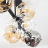Ripoll lampa sufitowa, kula świetlna bursztynowy, przezroczysty, przydymiony, 8-punktowe