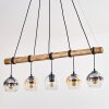Koyoto Lampa wisząca, Kula świetlna, Lampa wisząca W kolorze bursztynu, Przezroczysty, Przydymiony, 5-punktowe