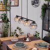 Ripoll lampa wisząca, kula świetlna, lampa wisząca bursztynowy, przezroczysty, przydymiony, 4-punktowe