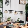 Ripoll lampa wisząca, kula świetlna, lampa wisząca bursztynowy, przezroczysty, przydymiony, 4-punktowe