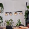 Ripoll lampa wisząca, kula świetlna, lampa wisząca bursztynowy, przezroczysty, przydymiony, 4-punktowe