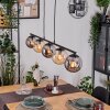 Gastor lampa wisząca, kula świetlna, lampa wisząca bursztynowy, przydymiony, 5-punktowe