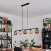 Gastor lampa wisząca, kula świetlna, lampa wisząca bursztynowy, przydymiony, 5-punktowe