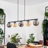 Gastor Lampa wisząca, Kula świetlna, Lampa wisząca W kolorze bursztynu, Przydymiony, 5-punktowe