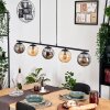 Gastor Lampa wisząca, Kula świetlna, Lampa wisząca W kolorze bursztynu, Przydymiony, 5-punktowe