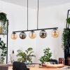 Gastor lampa wisząca, kula świetlna, lampa wisząca bursztynowy, przydymiony, 5-punktowe