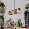 Gastor lampa wisząca, kula świetlna, lampa wisząca bursztynowy, przydymiony, 5-punktowe