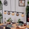 Gastor lampa wisząca, kula świetlna, lampa wisząca bursztynowy, przydymiony, 5-punktowe
