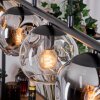 Ripoll lampa wisząca, kula świetlna, lampa wisząca bursztynowy, przezroczysty, przydymiony, 5-punktowe