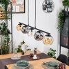 Ripoll lampa wisząca, kula świetlna, lampa wisząca bursztynowy, przezroczysty, przydymiony, 5-punktowe