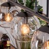 Ripoll lampa wisząca, kula świetlna, lampa wisząca bursztynowy, przezroczysty, przydymiony, 5-punktowe