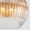 Koyoto lampa wisząca, kula świetlna, lampa wisząca bursztynowy, przezroczysty, przydymiony, 8-punktowe