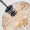 Koyoto lampa wisząca, kula świetlna, lampa wisząca bursztynowy, przezroczysty, przydymiony, 8-punktowe