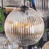 Koyoto lampa wisząca, kula świetlna, lampa wisząca bursztynowy, przezroczysty, przydymiony, 8-punktowe