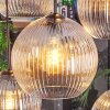 Koyoto lampa wisząca, kula świetlna, lampa wisząca bursztynowy, przezroczysty, przydymiony, 8-punktowe