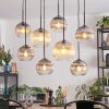Koyoto lampa wisząca, kula świetlna, lampa wisząca bursztynowy, przezroczysty, przydymiony, 8-punktowe