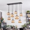 Koyoto lampa wisząca, kula świetlna, lampa wisząca bursztynowy, 8-punktowe