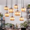 Koyoto lampa wisząca, kula świetlna, lampa wisząca bursztynowy, 8-punktowe