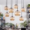 Koyoto Lampa wisząca, Kula świetlna, Lampa wisząca W kolorze bursztynu, 8-punktowe