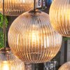 Koyoto Lampa wisząca, Kula świetlna, Lampa wisząca W kolorze bursztynu, 8-punktowe