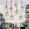 Koyoto lampa wisząca, kula świetlna, lampa wisząca bursztynowy, przezroczysty, 8-punktowe