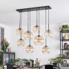 Koyoto lampa wisząca, kula świetlna, lampa wisząca bursztynowy, przezroczysty, 8-punktowe