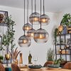 Koyoto Lampa wisząca, Kula świetlna, Lampa wisząca Przezroczysty, Przydymiony, 6-punktowe