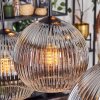 Koyoto Lampa wisząca, Kula świetlna, Lampa wisząca Przezroczysty, Przydymiony, 6-punktowe