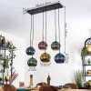 Koyoto lampa wisząca, kula świetlna, lampa wisząca niebeieski, złoty, zielony, miedziany, 6-punktowe