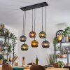 Koyoto lampa wisząca, kula świetlna, lampa wisząca niebeieski, złoty, zielony, miedziany, 6-punktowe